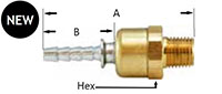 Brass High Volume Male Swivel Diagram 2